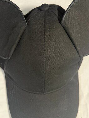 Disney Black Mickey Ear Baseball Cap